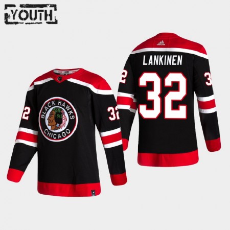 Chicago Blackhawks tröja Kevin Lankinen 32 2020-21 Reverse Retro Authentic - NHL Tröjor Barn Chicago Blackhawks tröja Kevin Lankinen 32 2020-21 Reverse Retro Authentic - NHL Tröjor Barn